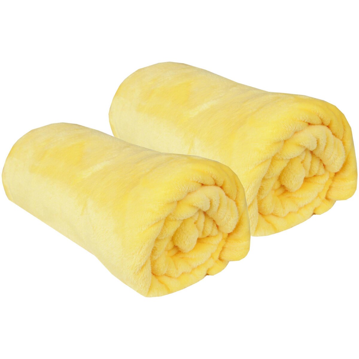 Bestlivings Kuscheldecke "Celina" 2er Pack Gelb 90x140cm Image