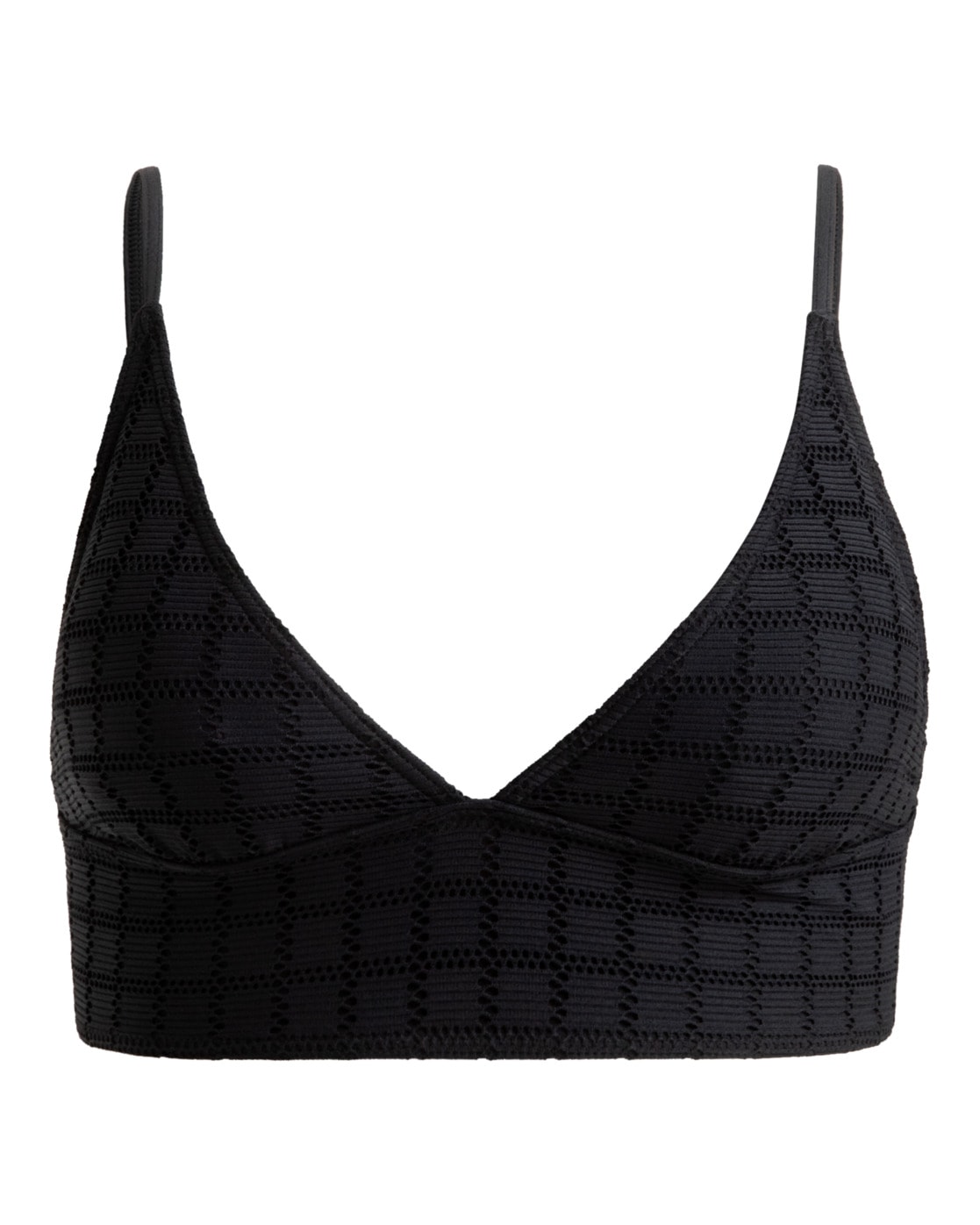 Triangel-Bikini-Top ROXY "Camilo", Gr. L, Cup B, grau (anthrazit), Obermaterial: 92% Microfaser, 8% Elasthan;, Bikini-Oberteile