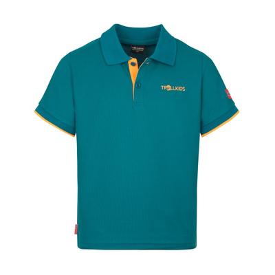 Trollkids - Kid's Bergen Polo XT - Polo-Shirt Gr 116 türkis