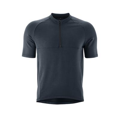 Radtrikot GONSO "Adventure Jersey Nature M", Herren, Gr. XXXL, blau (nachtblau), 90% Viskose, 5% Elasthan, 5% Polyamid (recycelt), Rundhals, Kurzarm, Trikots, Herren Fahrradtrikot kurzarm, Slim Fit Image