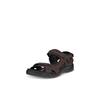 Outdoorsandale ECCO "Offroad", Herren, Gr. 46, schwarz (mokka, schwarz), Nubukleder, sportlich, Schuhe, Sommerschuh, Klettschuh, Outdoorschuh, in Trekking-Optik
