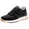 Sneaker RIEKER SPORT, Herren, Gr. 43, schwarz, Veloursleder, Textil, casual, Schuhe, Schnürschuh, Halbschuh, Freizeitschuh mit Soft-Innensohle