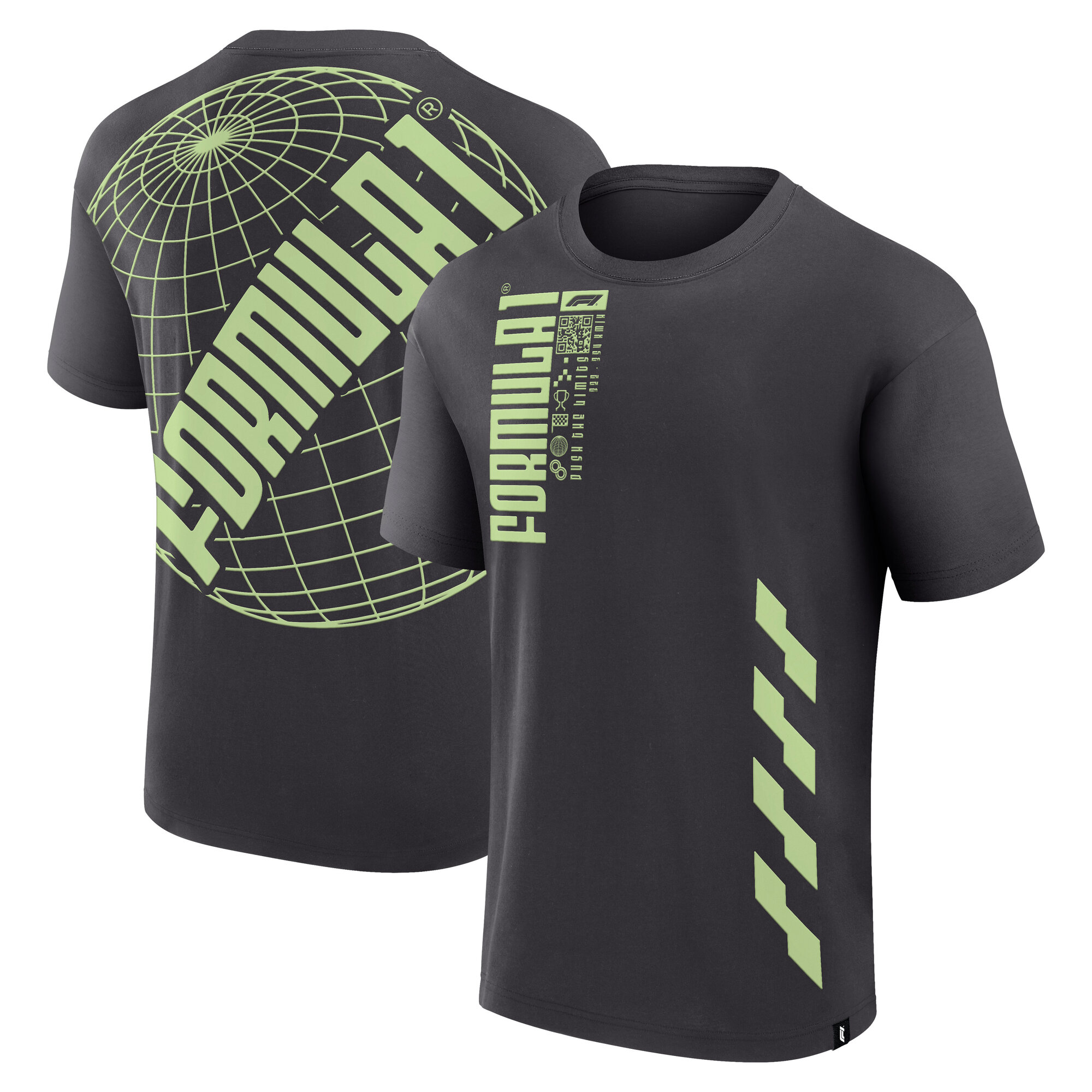 Formula 1 Globe-Rückenaufdruck-T-Shirt – Phantom Image