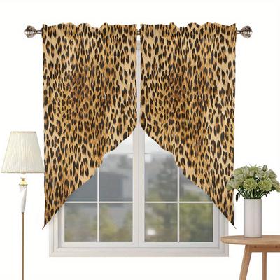 TEMU 1 Set Curtain - - - Polyester Treatments Rod , , Unlined, For Types, Decor