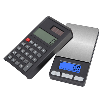 TEMU 1set Electronic Calculator Scale 200g 0.01g Precision Digital Jewelry Gold Gram Scales Blue Lcd Mini Pocket Weight Balance 500g 0.01g