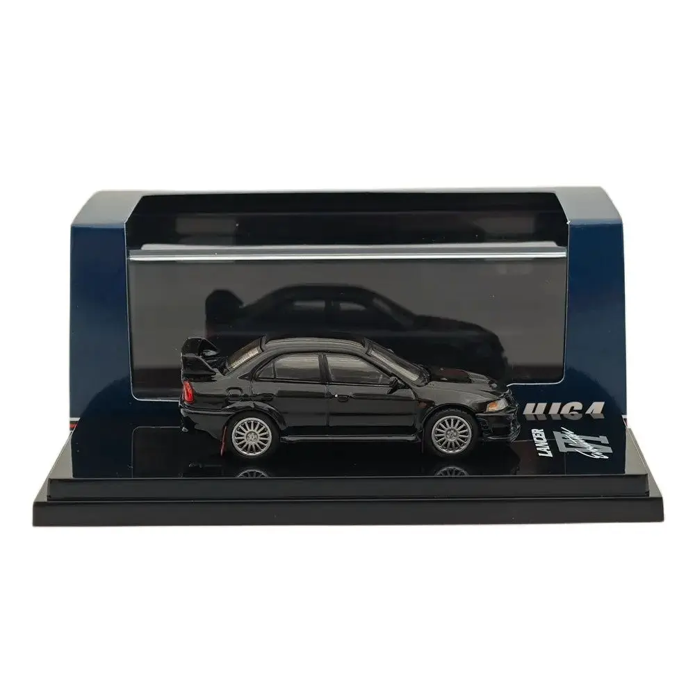 Hobby Japan 1/64 Lancer GSR Evolution VI (CP9A) 1999 mit Schmutzfängerpyrenäen Schwarz(P) HJ 642033 ABK Diecast Model Car Collection