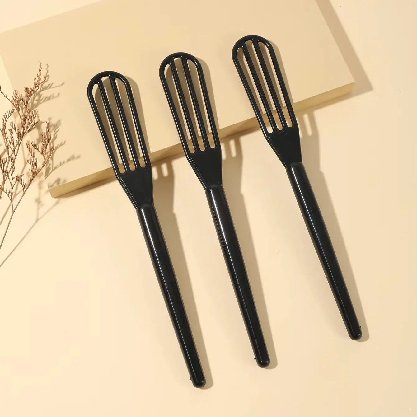 3 teile/satz haar farbe mischen salon friseur kunststoff haar farbe mischen manuelle haar-styling werkzeug Spezielle für echt haar perücken