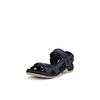 Outdoorsandale ECCO "Offroad", Herren, Gr. 44, schwarz (dunkelblau, schwarz), Nubukleder, sportlich, Schuhe, Sommerschuh, Klettschuh, Outdoorschuh, in Trekking-Optik