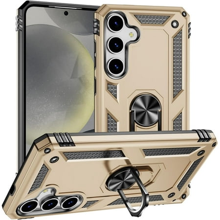 REQO Compatible with Samsung Galaxy S24+ Case Cover Magnetic Car Mount Bracket Shell Compatible with Samsung Galaxy S25 Plus Case