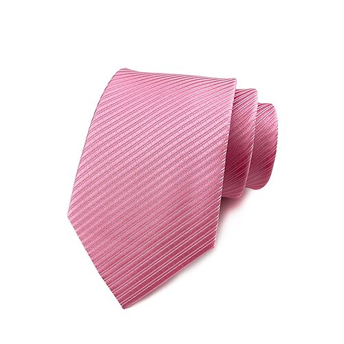 Gestreifte Krawatte aus Satin für Herren, verschiedene Farben für unterschiedliche Kombinationsbedürfnisse, geeignet für Business, Hochzeit und formelle Anlässe, elegante und modische Krawatte Image