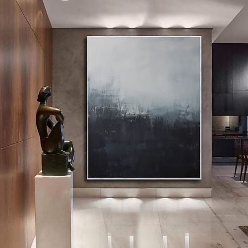 handgefertigte Ölgemälde Leinwand Wandkunst Dekoration moderne abstrakte für Zuhause Wohnzimmer Dekor gerollt rahmenlose ungedehnte Malerei Image