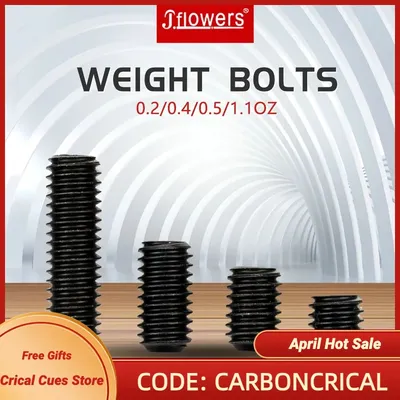 Billiards Weight Bolt Iron for KONLLEN, Jflowers Material Adjust Weight, Adjustable Screw, Billiard