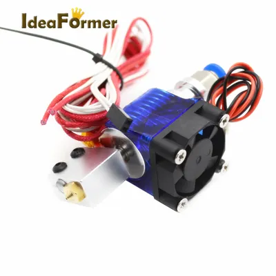 V6 Volcano J-head Hot End Kit 12V/24V Bowden Extruder With Cooling Fan + Nozzle Remote For