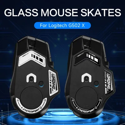 Glasses Mouse Feet Skates For Logitech G502 X PLUS LIGHTSPEED Wireless Version Rounded Curved Edge