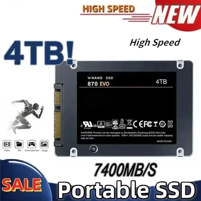 4TB Solid State Disk SSD 870 EVO 1TB 2TB Internal HDD Hard Drive Sata3 2.5 Inch For Laptop