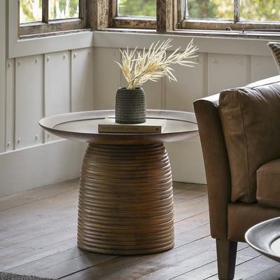 Baytown Beehive Round Mango Wood Side Table