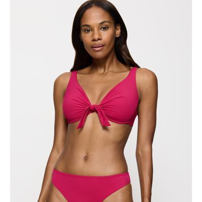 Bügel-Bikini-Top TRIUMPH "Summer Twist W", Damen, Gr. 40, Cup B, lila (berry), Obermaterial: 77% Polyamid, 23% Elasthan, elegant, Bikini-Oberteile, mit tiefem Ausschnitt Image