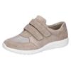 Klettschuh WALDLÄUFER "M-IRA", Damen, Gr. 7,5 (41), grau (taupe), Veloursleder, Nappaleder, Textil, sportlich, Schuhe, Halbschuh, Komfortschuh in besonders breiter Schuhweite M