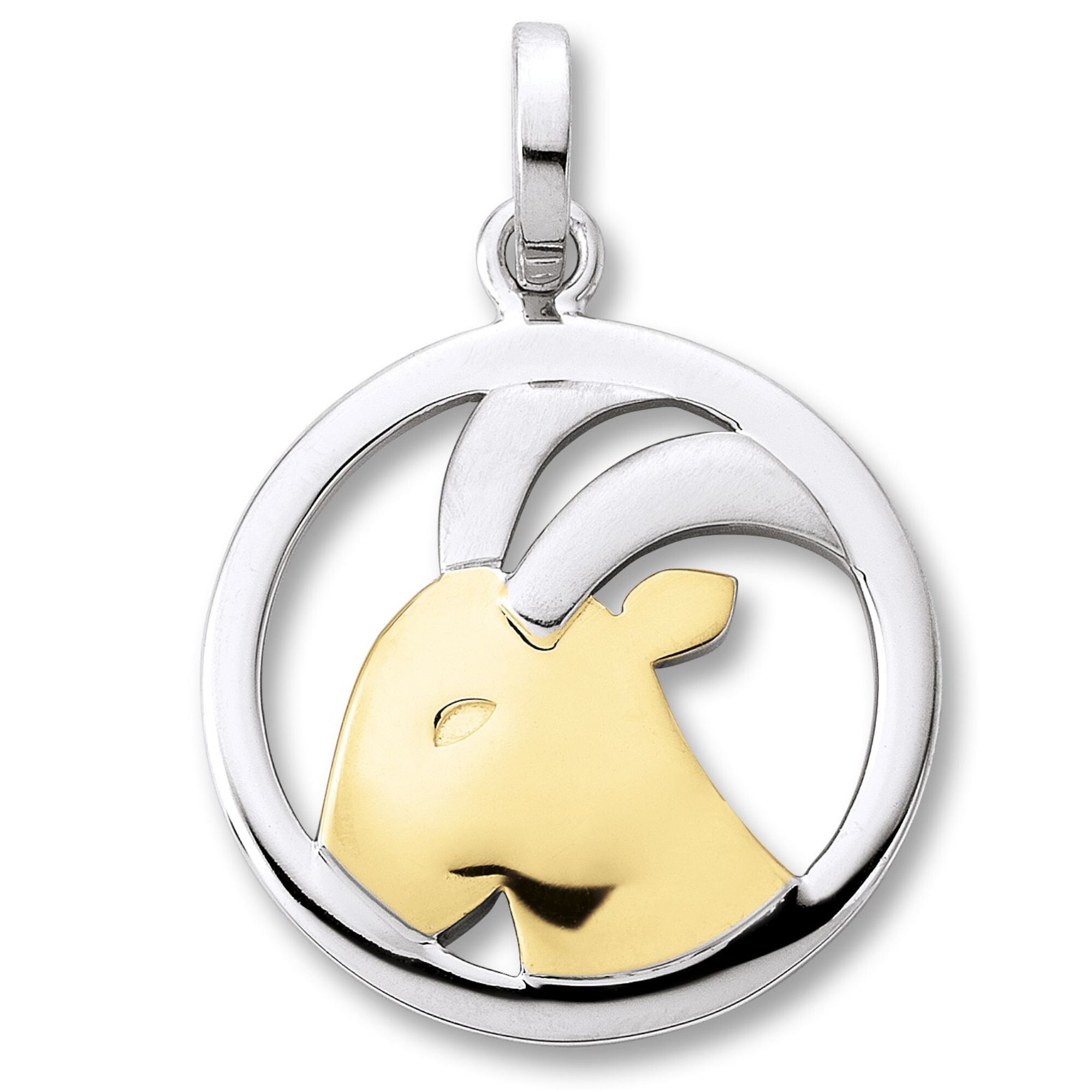 Sternzeichenanhänger ONE ELEMENT "Sternzeichen Anhänger aus 925 Silber", silber, Schmuckanhänger, Damen, Steinbock im Setmit Halskette, Steinbock, Silber 925 (Sterlingsilber) Image