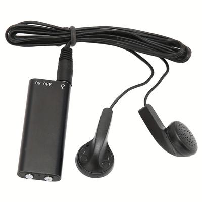 TEMU Mini Portable (for Lectures And Conferences) 8 Hour Continuous Voice Activated Recording 192kbit Adpcm Recording (neutral English, Black 8gb)