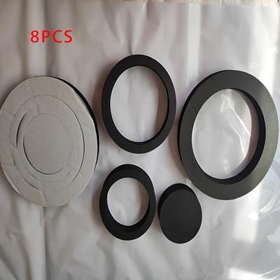 TEMU 8pcs Car Speaker Cone Speaker Pad Wavy Car Speaker Ring Bass Foam Pad Bass Speaker Door Trim Sound Insulation