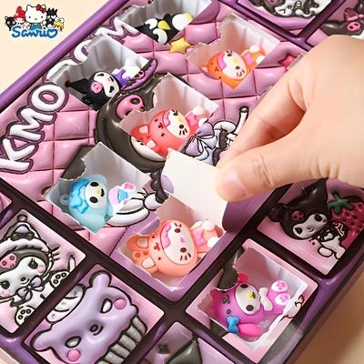 TEMU 20pcs Hello Kitty & For Kuromi Blind Box Set, Authentic Licensed, Pvc Material, Perfect Gift For Holidays