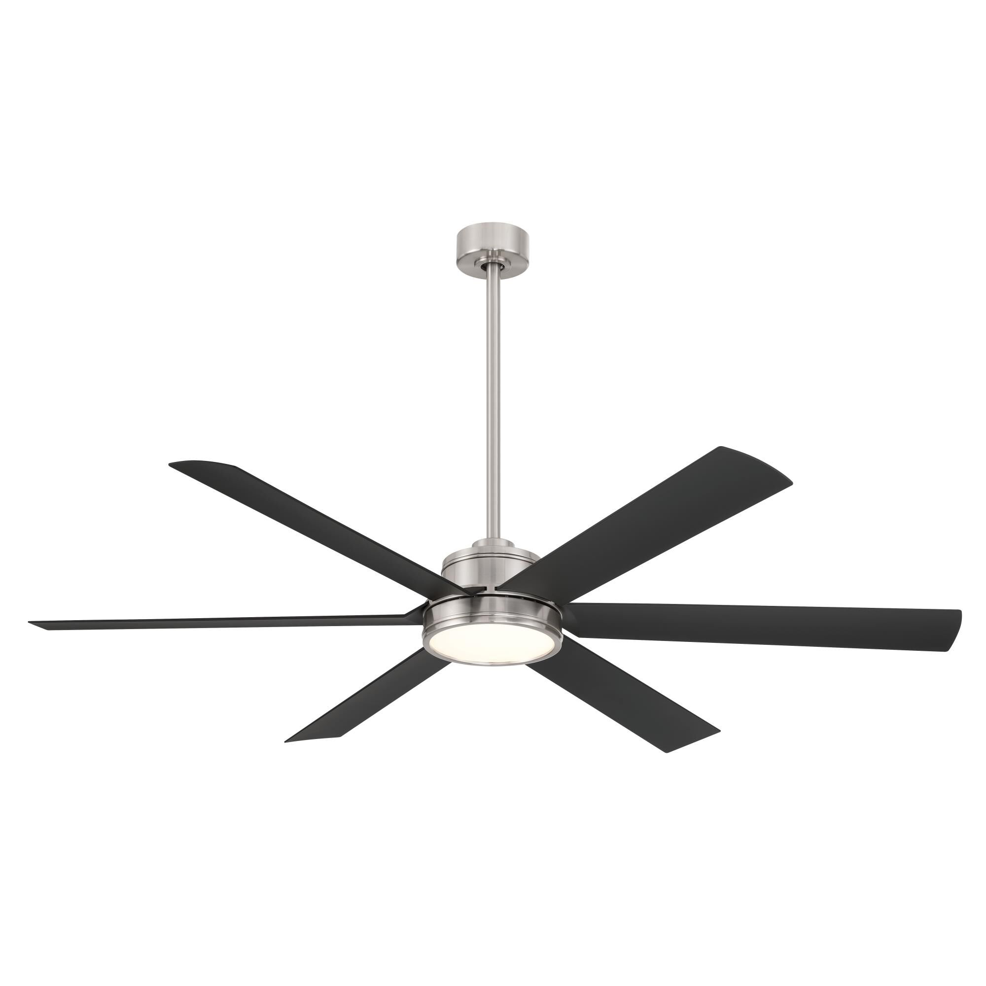 Minka Aire Cairo 65 Inch Ceiling Fan with Light Kit - F897L-BNW/CL