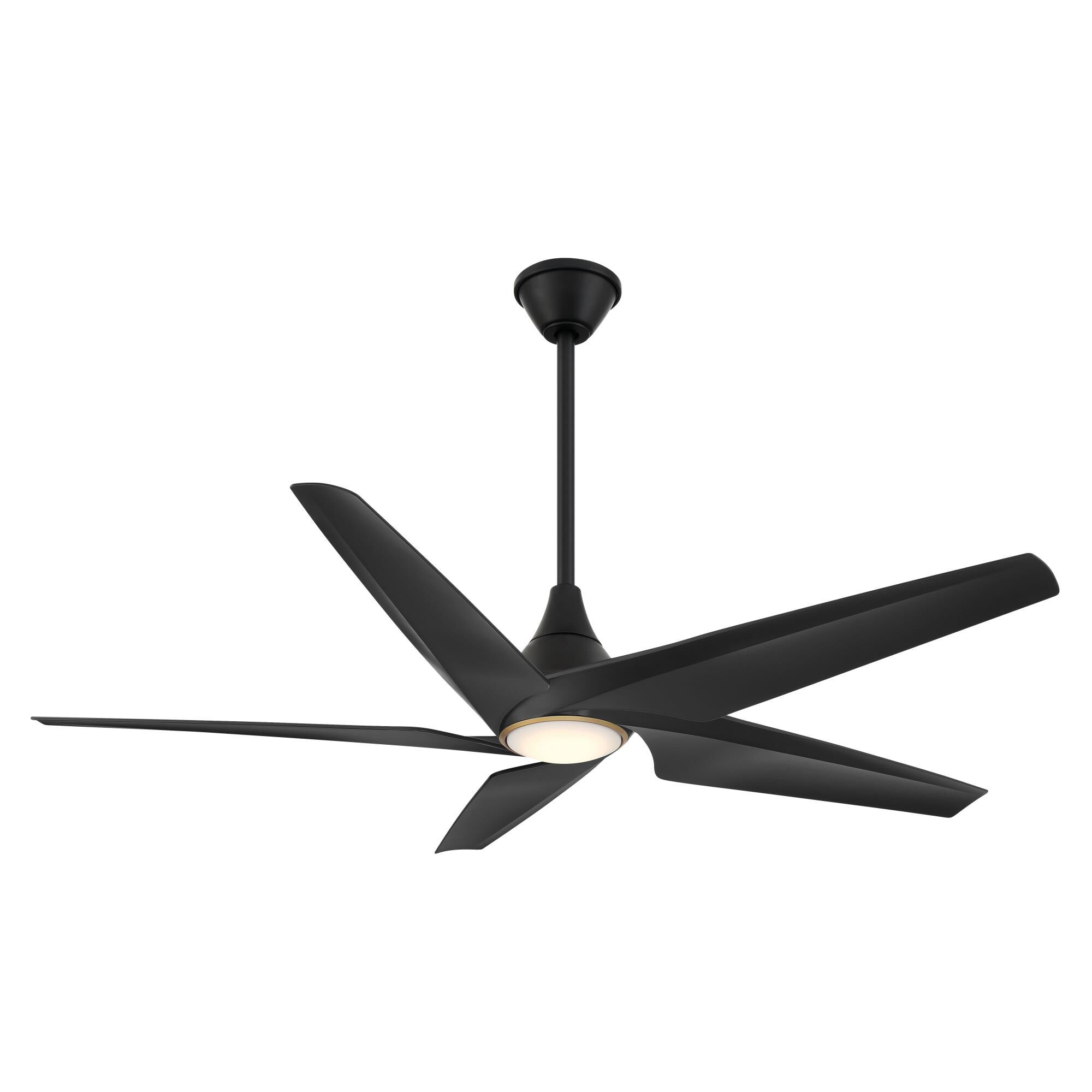 Minka Aire Switch 60 Inch 5 Blade Ceiling Fan with Light Kit - F638L-CL