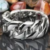 Beliebte Zwei-ton Kreuz Twist Kette Ring für Männer Punk Stil Hip Hop Party Ringe Schmuck Hand Zubehör Größe 6-13