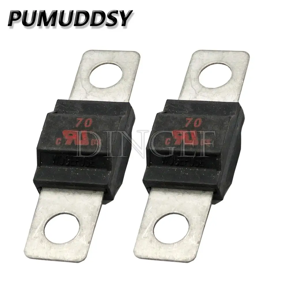 2 teile/los schwarz ans Trompeten gabel Stecker Sicherung 32v 20a 30a 40a 50a 60a 70a 80a 100a 125a 150a 175a 200a Bolzen feste Versicherung folie Image