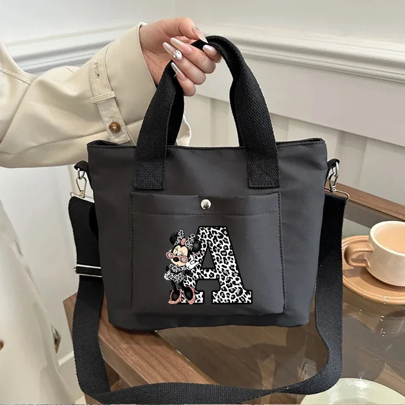 Minnie Disney Borse tote casual Borse a tracolla da donna Borse a tracolla da donna in tela moda per ragazza Borse in stoffa 2025