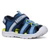 Sandale GEOX "J VANIETT BOY", Kinder, Gr. 35, blau (navy, hellblau), Textil, casual, Schuhe, Trekking Schuh, Klettschuh für Outdooraktivitäten