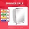 Homcom Réfrigérateur Cosmétique 6L 9V avec Porte Miroir 24,3X19,4X35,6 cm Blanc