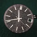 Cadran et aiguilles de montre Bergame, cadran radial Gstuff, pas de cadrans Shoous, accessoires de réparation pour mouvement NH34 NH35, 28.5mm