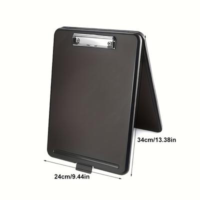 TEMU A4 Plastic Storage Clipboard File Box Case File Folder Clipboard Office