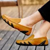 Braune Leder-Freizeitschuhe für Herren, große Größe 38–47, Slip-on-Freizeit-Loafer für Herren,