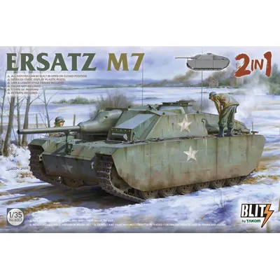 Takom 8007 1/35 Ersatz M7 2in1 Kunststoff modell kit Image