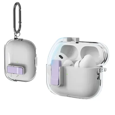 Transparente Kristall Drahtlose Bluetooth Kopfhörer Fall Für Airpods 4 3 2 Pro2 TPU Klar Schalter Schloss Abdeckung Für Funda Airpods 4 2024 Image