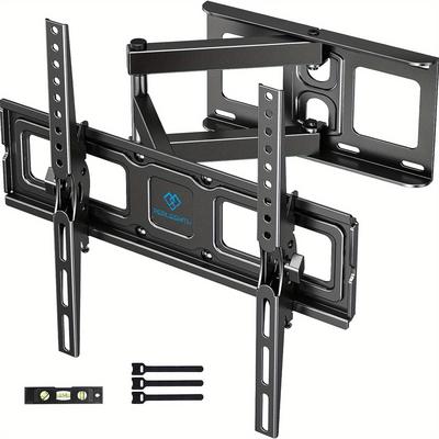 "TEMU Tv Monitor Rocker, Swivel And Tilt Tv Wall Mount For 26-60"" Led Lcd Plasma And Curved Screens, Vesa Tv To 400x400mm, Tv Wall To 40kg (. Level)"