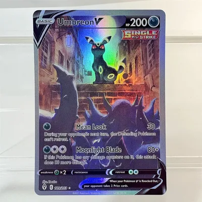 PKM Holo Proxy Cards Dragonite Umbreon Sneasler Sword & Shield Series Hobby Collectibles Game Image