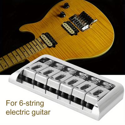 TEMU Professional Metal For 6 String Electric Guitar ( Silver