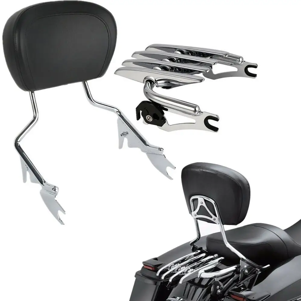 Motorrad Rückenlehne Sissy Bar Gepäckträger Docking Kit Für Harley Touring Road King Road Glide Electra Glide 2009-2024 Image