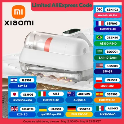 XIAOMI MIJIA Staubmilben-Staubsauger Pro, 14 kPa Zyklon-Saugleistung, LED-Smart-Display, Image