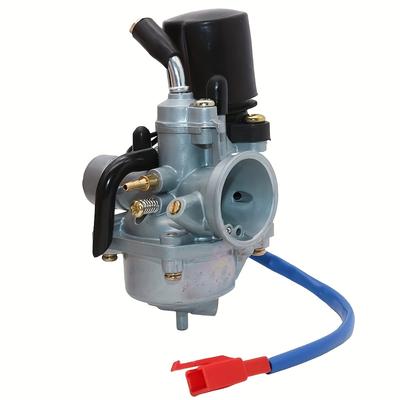 TEMU High-performance Aluminum Carburetor For Jog 50cc Scooter - 2-stroke Engine, 19mm Pz19j Model, 1e40qmb, Includes & Red Pull Cable, Motorcycle & Scooter Accessory Image