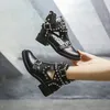 Damenschuhe Stiefel Knöchel Sommer Frühling Barfuß Goth New Rock Punk Niete Mode Schwarz Luxus Stripper Heels Besetzt Promotion