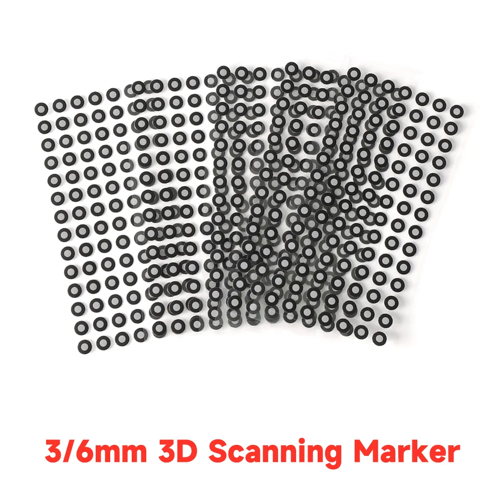 Creality 3/6 mm 3D-Scan-Marker 3D-Tracking-Punkt-Referenzpunkt-Marker für Creality CR-Scan Raptor / CR-Scan Otter Image