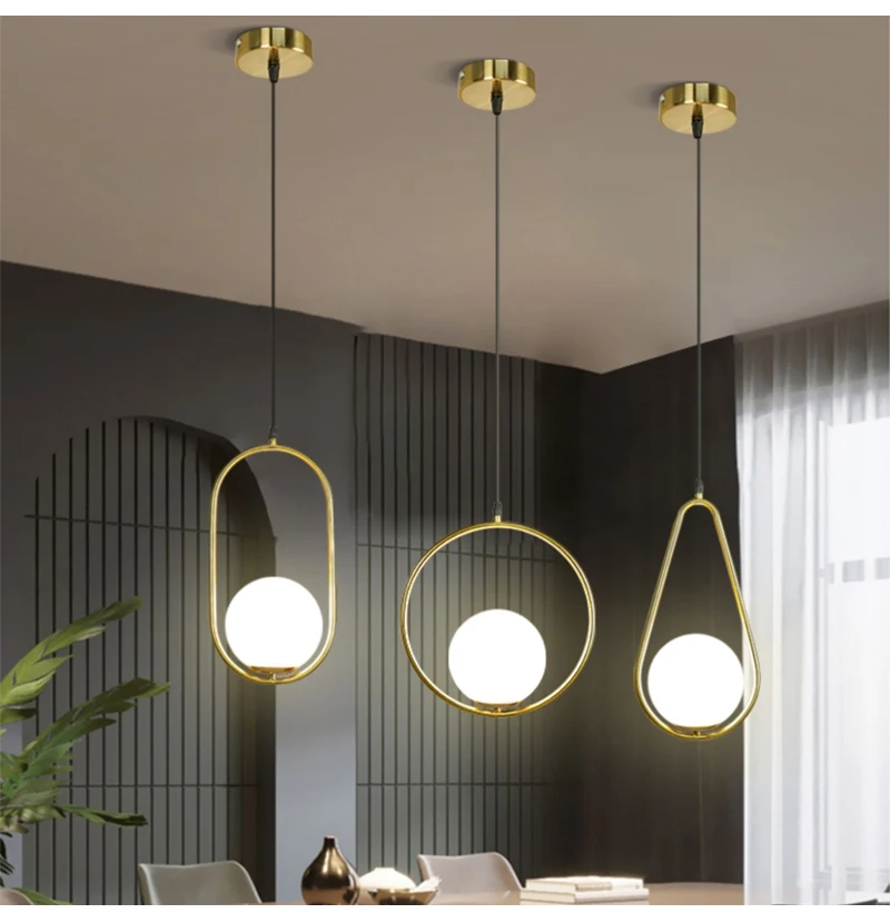 Nordische Glaskugel Pendel leuchten Messing schwarz Hängelampe modernes Wohnzimmer Esszimmer Schlafzimmer Dekor Decken leuchte Haus Lampen für Schlafzimmer Wohnzimmer Korridor Licht Balkon Lichter