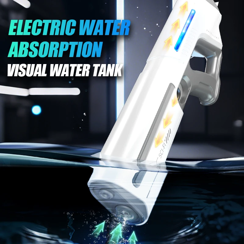 Elektrische Wasser Pistolen Für Erwachsene Leistungsstarke Spritzen Automatische Wasser Saug Wasser Blasters Sommer Outdoor Strand Spielzeug Für jungen Kind Geschenk