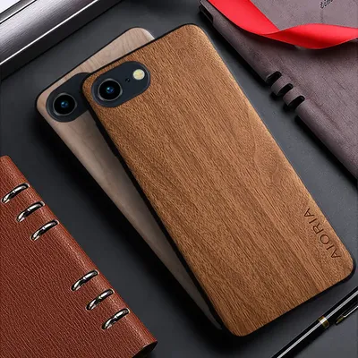 Hülle für iPhone SE 4, 3, 2, 16, 15, 14, 13 Pro Max Plus 5G Funda Bambusholzmuster Lederrückseite für iPhone SE4 SE 4 3 2 Hülle