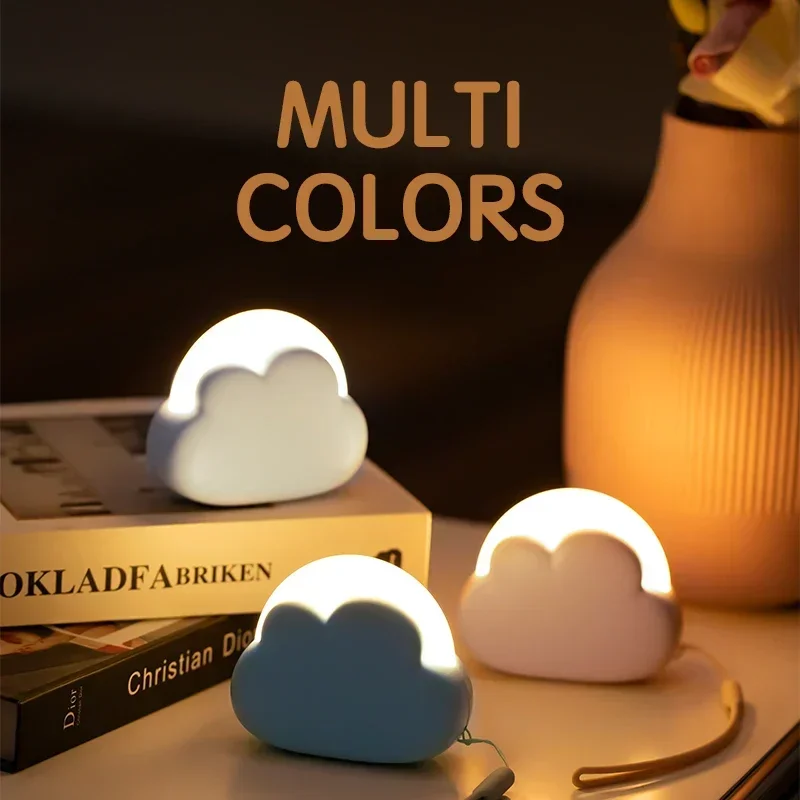 Wireless USB Nachtlicht Mini Entzückende Wolke Form LED Nacht Lighst Für Schlafzimmer Baby Kinder Schlafzimmer Desktop Dekoration Lampen
